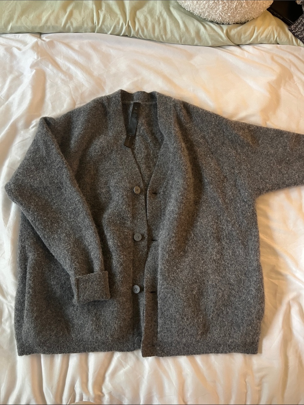 lululemon athletica Men’s Large Chunky Heather Gray Cardigan